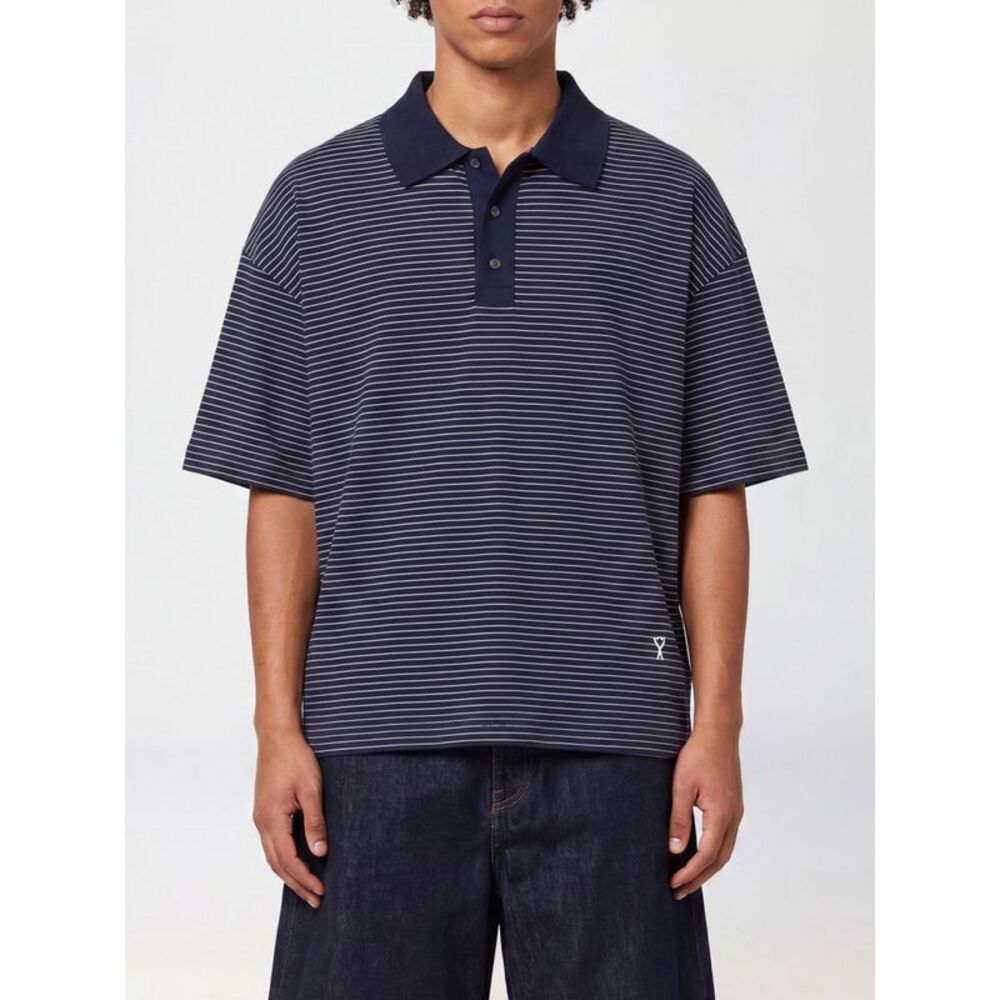Ami Paris Polo Shirt Men Striped